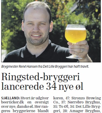 Nye danske øl 2013 Dagbladet Sjællandske Nordvestnyt