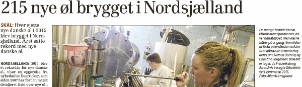 Nye danske øl 2015 Frederiksborg Amts Avis