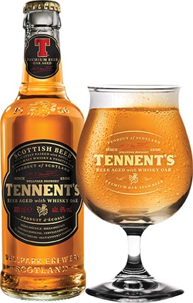 Tennent’s Beer Aged With Whisky Oak